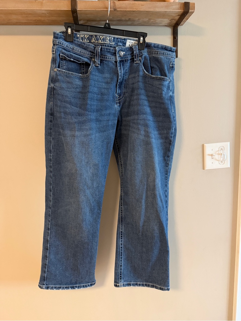 TK Axel Men’s Blue Jeans Slim Boot Cut 36x30